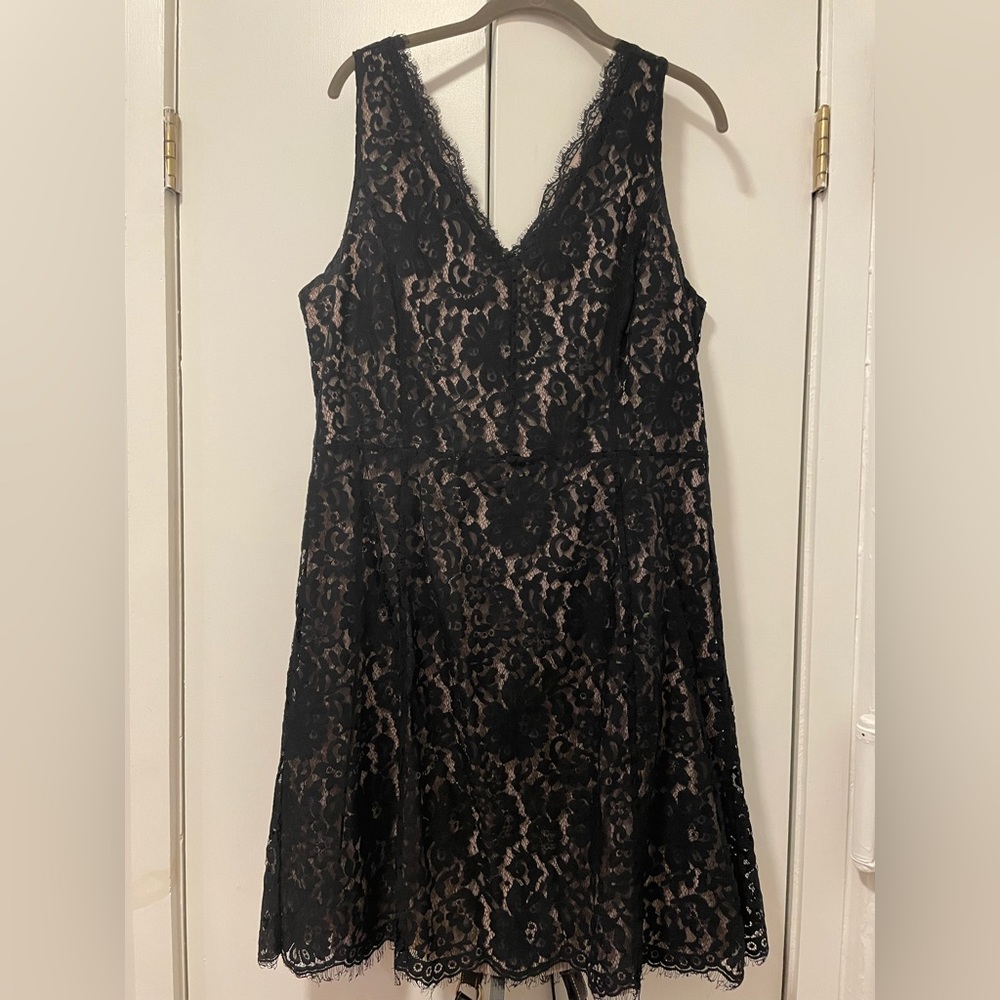 LOFT Outlet black lace dress